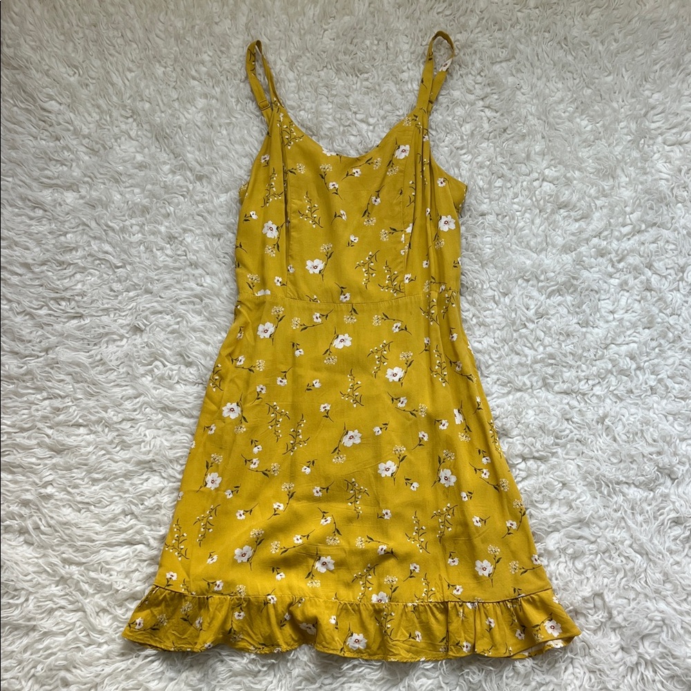 Old Navy Yellow Floral Mini Dress